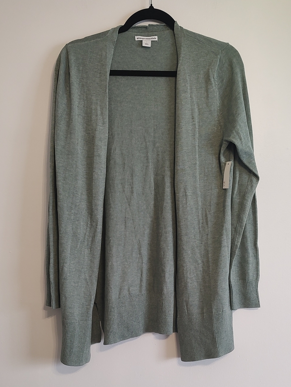 Amazon Essentials Light Sage Open-Front Women's Cardigan